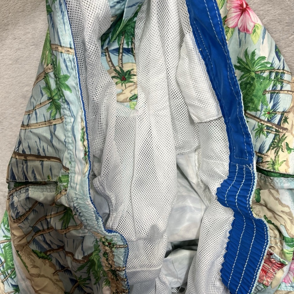 Tommy Bahama Swim Trunks Lined 2XL Hawaiian Tropical Print - Picture 6 of 8